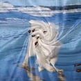thumbnail image 4 of SKYSONIC Baby Kids Cozy Warm Throw Thermal Soft Bed Blanket 50x60 in White Dog Samoyed Playing Flannel Fleece Blanket, 4 of 5