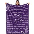 thumbnail image 1 of LHSHID Gifts for Grandma Birthday Gifts for Grandma I Love You Grandma Gift Blanket with Printed Blanket Unique Grandma Gift from Granddaughter or Grandson Thanksgiving Christmas 60x80in, 1 of 6