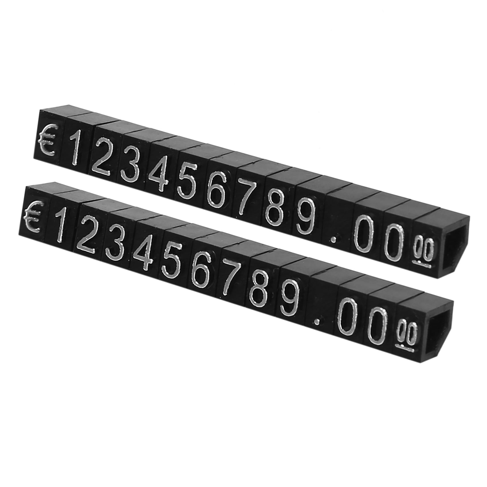 Plastic Cubes Kit Price Display Tags Adjustable Number Stand Frame Label Shop 