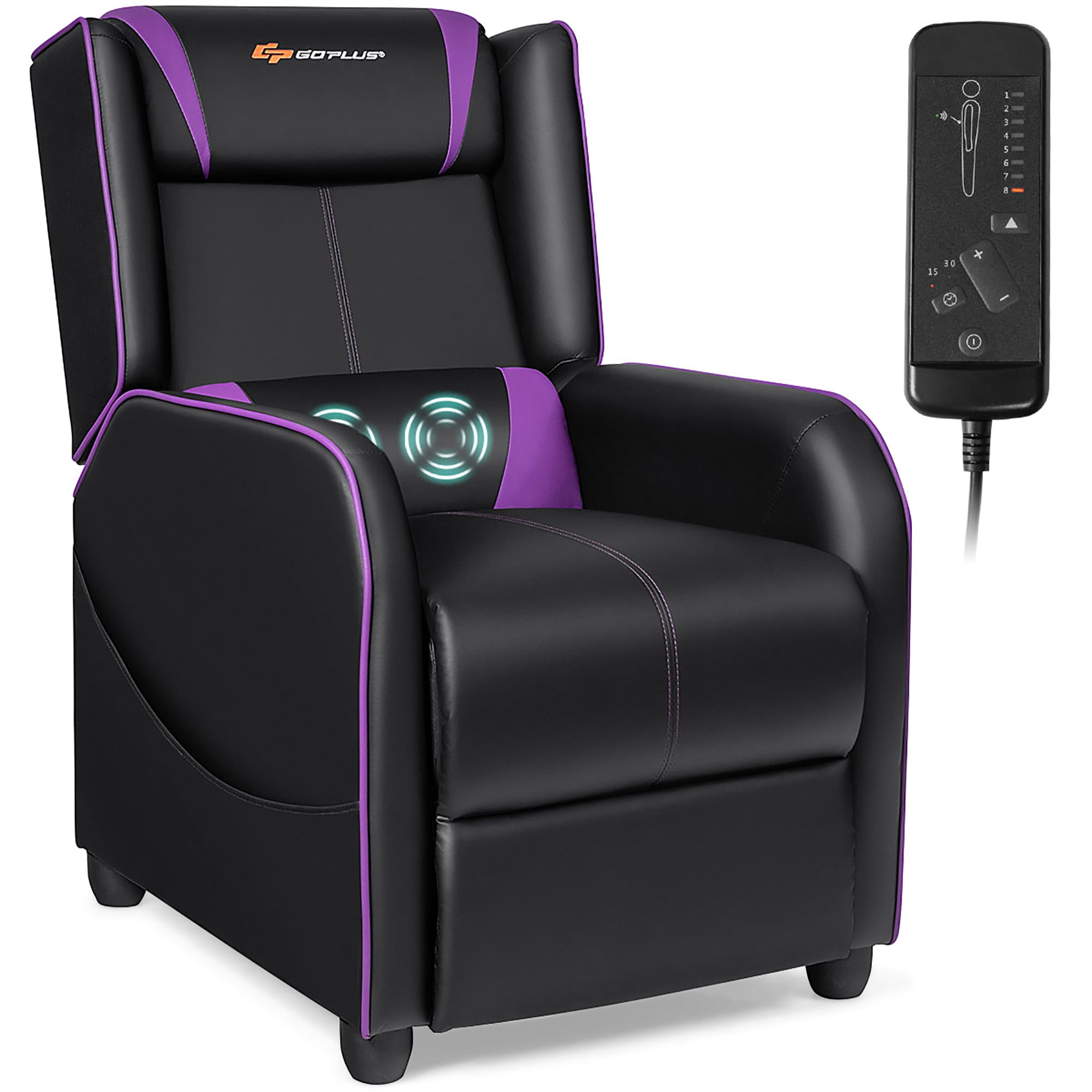 Details about   Gaming Recliner Chair Single Reclining Sofa Home Theater Seating Club Chair 