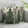 thumbnail image 3 of GOSMITH  Christmas Throw Pillows Covers,Christmas Tree Pillows Decorative Throw Pillow,Snowflakes Pillows Cases,Green and Grey Xmas Cushion Covers Decor Couch Sofa, 3 of 5