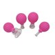 thumbnail image 2 of Qarigey Herramienta de ventosas de 4 piezas, accesorios de tratamiento para el hogar, cuidado Personal, tazas de terapia corporal segura para hombres y Tratamientos faciales Rosa roja Qarigey CE013668-05, 2 of 6