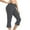 Dark Gray, variant on Frostluinai Yoga Capris with Pockets for Women Stretch High Wisted Capris Casual Workout Leggings Plus Size Cropped Flare Soft Pants