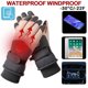 thumbnail image 4 of Monstrate Guantes de ciclismo para hombre Guantes de invierno impermeables con pantalla táctil sensible Guantes de invierno para hombres guantes y mitones gris/blanco-Hombre, 4 of 6