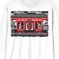 thumbnail image 2 of Godzilla Classic Shin and Mecha Shin in Pagoda Adult White Long Sleeve Tee-XL, 2 of 7