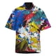 thumbnail image 1 of Camisas Y s Camisa de manga corta con estampado digital 3d de ocio de tendencia de moda de playa de turismo de vacaciones de verano para hombres (BK1, XXL), 1 of 4