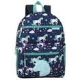 thumbnail image 6 of 17 Inch Plush Prancing Unicorns Backpack with Plush Applique for Travel, Camping and Commuting, 6 of 9