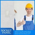 thumbnail image 6 of TABLZONE White Screwless Wall Plate Cover for Electrical Outlets, PC Material, Easy to Install Home Wall Plate, 6 of 6