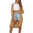 thumbnail image 2 of MURMUREY Women's Long Sleeve Cable Knit Open Front Cardigan Sweaters Chunky Sweater Coats, 2 of 6