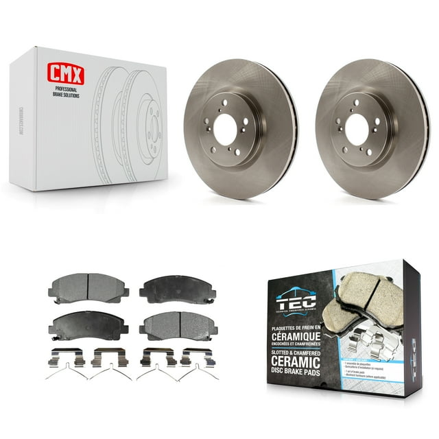 Transit Auto Front Disc Brake Rotors and Ceramic Pads Kit for Car 2006-2014 Honda Ridgeline K8T-100458