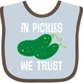 thumbnail image 3 of Inktastic Funny in Pickles We Trust Boys or Girls Baby Bib, 3 of 4