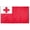 3x5 ft Nylon Flag, variant on AGAS Tonga Flag 4x6 inch - 11" Plastic Pole 100% Polyester Stitched Edges Tongan Mini Flag on a Stick