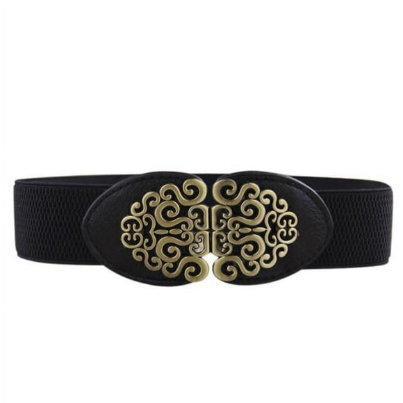 Alloy Flower Vintage Leather Belt Belt Straps For Women Black Belt mens belt Black