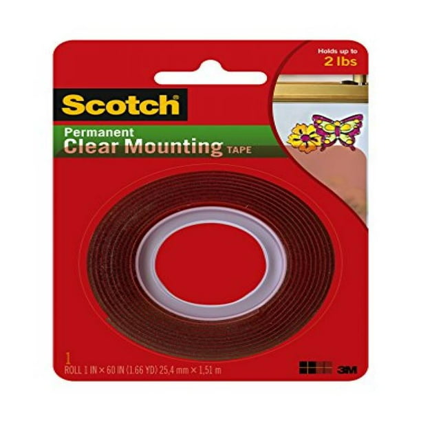 3M Scotch Heavy Duty Mounting Tape, Clear (4010)