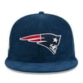 thumbnail image 2 of Men's New Era Navy New England Patriots Throwback Cord 59FIFTY Fitted Hat, 2 of 6