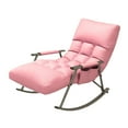 thumbnail image 3 of GUOOL Rocking Chair Portable Furniture Versatile recliner Reading Chair Lounge Chair Pink, 3 of 9