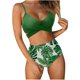thumbnail image 2 of Traje de baño de dos piezas para mujer, sexy, de pecho alto, con contraste, camisola dividida Fridja  nalpqowj50615, 2 of 3