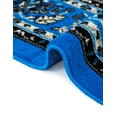 thumbnail image 4 of Unique Loom Sialk Hill Collection Area Rug - Washington (7' x 10' Rectangle Dark Blue/Black) Floral Traditional Perfect For Living Room Bed Room Dining Room Office, 4 of 8