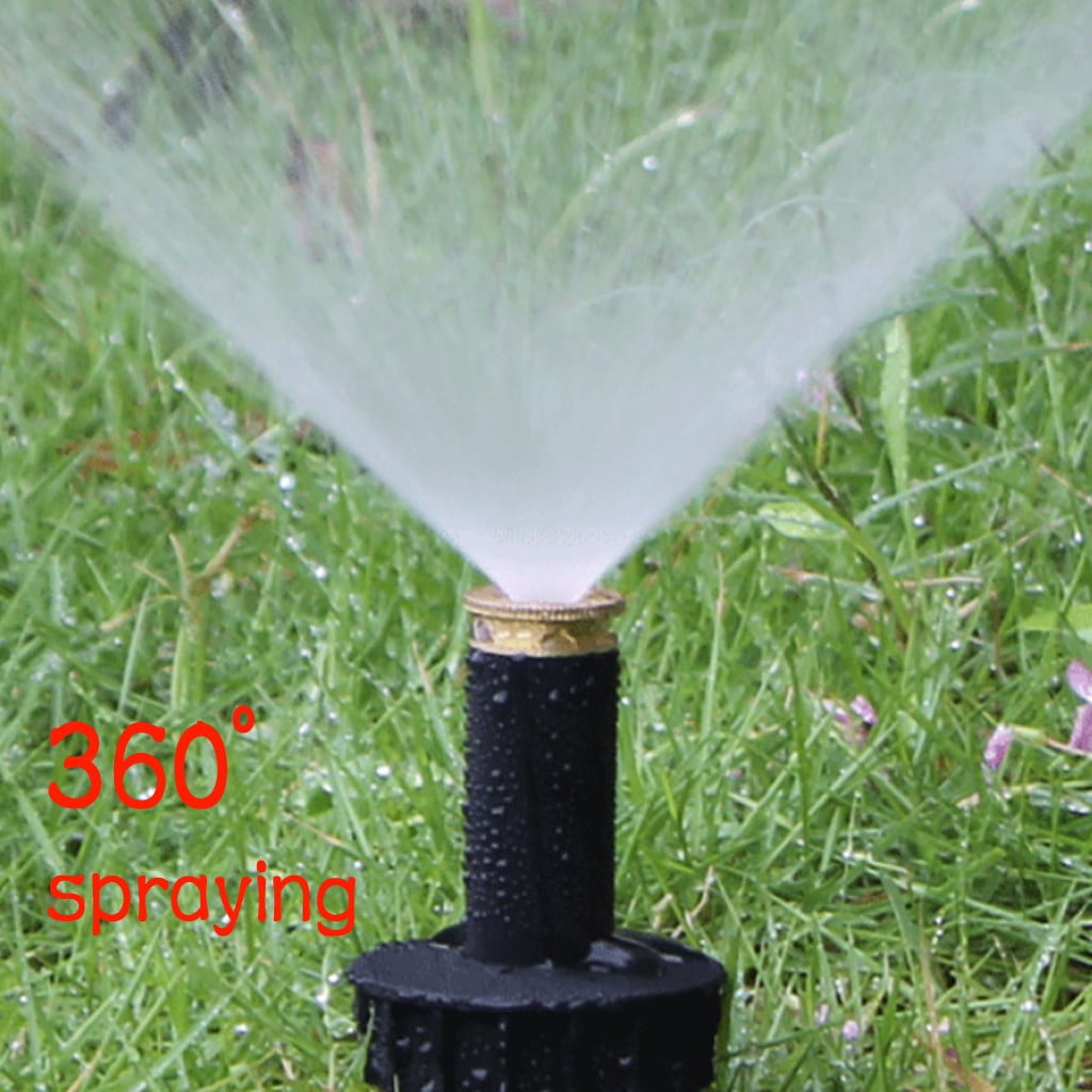 Automatic Pop Up Sprinkler Rotating 1/2inch Garden Lawn Irrigation Watering Tool 