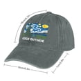 thumbnail image 2 of Gogh Outside Gray Hat Adjustable Funny Fashion Unisex Baseball Cap for Men Women, 2 of 7