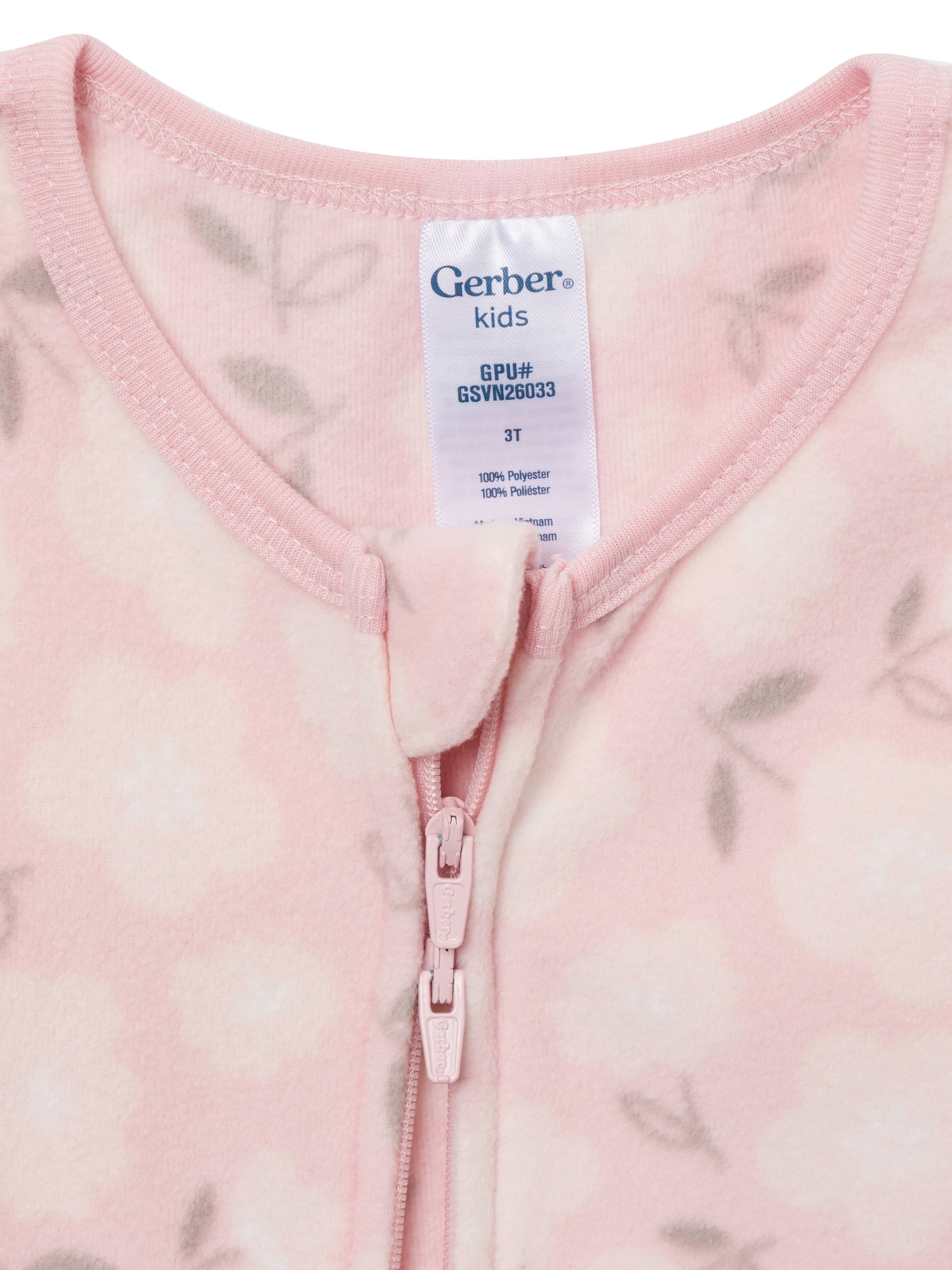 Gerber Baby and Toddler Neutral Microfleece 2-Way Zipper Blanket Sleeper Pajamas, 3-Pack, Sizes 0/3 Months - 5T