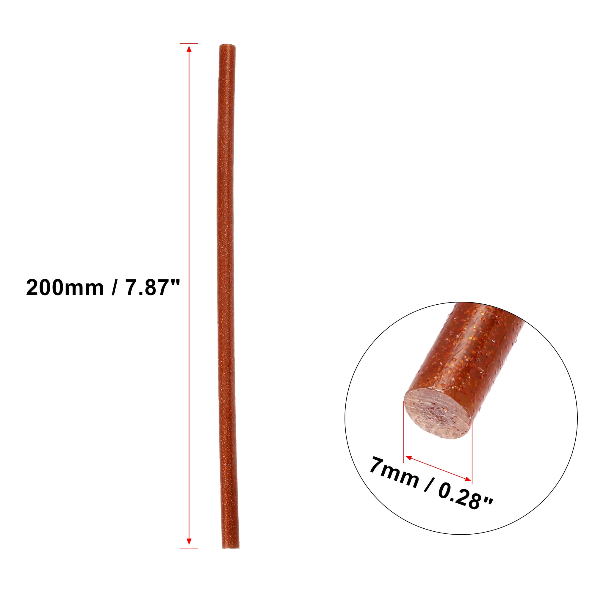 Unique Bargains 24pcs 7x200mm EVA Paintless Dent Repair Hot Melt Glue Sticks Red