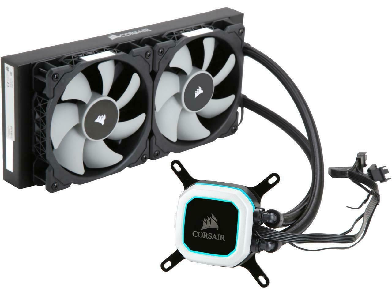 Corsair Hydro Series H100i PRO Low Noise 240mm RGB Water/Liquid CPU Cooler. 240m
