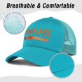 thumbnail image 4 of Football Embroidered Trucker Hat for Fans Gifts, Adjustable Snapback Cap Dad Hat Baseball Cap for Men Women, 4 of 7