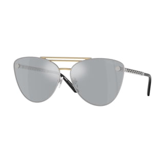 Versace VE 2208 Metal Unisex Shield Sunglasses Gold 45mm  display picture 3