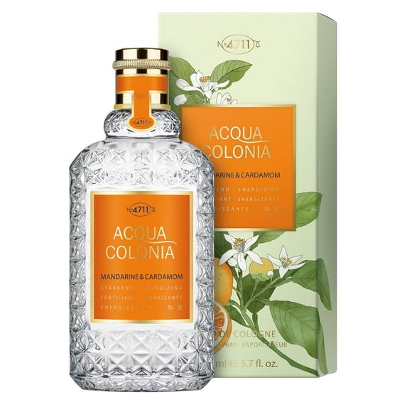 4711 Acqua Colonia Mandarine & Cardamom Eau De Cologne For Men & Women 170ml, 5.7 Fl.oz. | Long Lasting Unisex Perfume | With Fruity & Spicy Notes