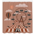thumbnail image 3 of Ambesonne Colorful Shower Curtain, Ferris Wheel Hot Air, 69"Wx84"L, Multicolor, 3 of 4
