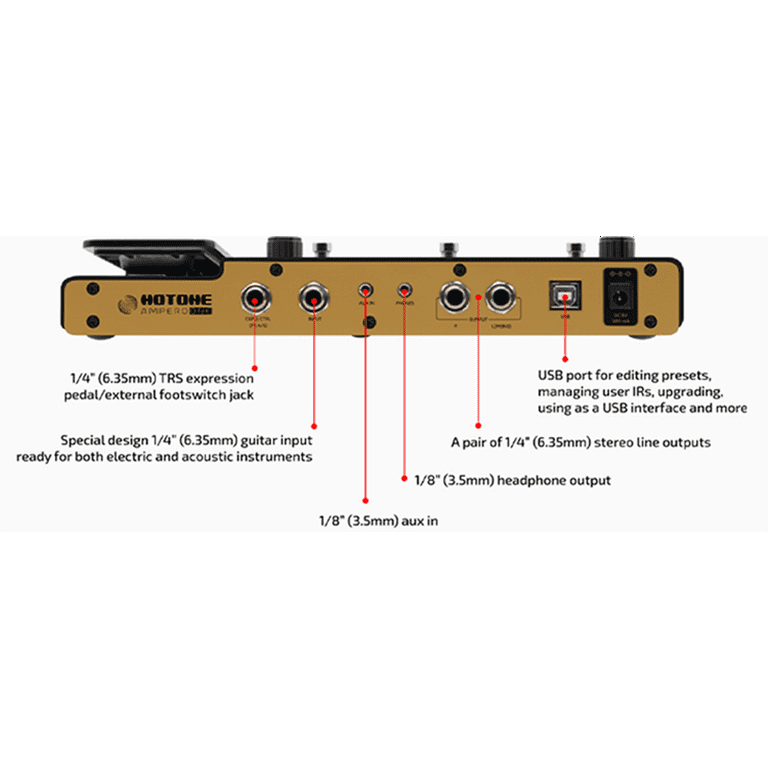 Hotone Ampero One Guitar Multi-Effects Processor - Walmart.com
