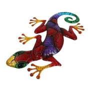 Gecko Pendant Adornment Wall Decoration for Home Iron Sculpture Art Country Crack Decorate