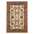 thumbnail image 1 of HomeRoots 353591 2 Pi 2 Po x 7 Pi 11 Po Tapis Runner Polypropylène Ivoire et Rouge, 1 of 1