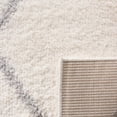thumbnail image 4 of SAFAVIEH Parma Eglantine Geometric Shag Area Rug, Cream/Grey, 5'3" x 5'3" Round, 4 of 8