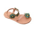 thumbnail image 2 of BRGZLK Summer Plus-size Ethnic Style Flower Clip-toe Beach Flat Sandals, 2 of 8