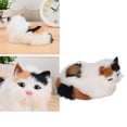 thumbnail image 4 of Simulation Plush Cat Doll, Simulation Cat Doll Lovely Expression Opening Eyes  For Home Decoration, 4 of 8