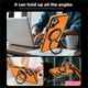 thumbnail image 5 of Funda Soyeacrg para iPhone 16 Pro Max/16 Pro/16 Plus/16, compatible con MagSafe, ultradelgada, elegante, ligera, de cuero antiarañazos con soporte giratorio de 360°, verde, 16, 5 of 7