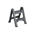 thumbnail image 1 of Rubbermaid Two-Step Folding Foot Stool 14-Inch High Gray 300-Pound Capacity Small Step Stool for Adults/Kids for Use in Library/Kitchen/Bathroom/Garage/Closet, 1 of 11
