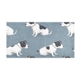 thumbnail image 2 of Bath Mat Soft Plush Non-Slip Absorbent Bathroom Rugs 39"x20" Cute Terrier Dogs, 2 of 8