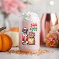 thumbnail image 4 of Santa is Coming Boxer Merry Christmas Xmas Noel Truck Tree 16oz Glass Cup Mug Boxers Dog Lover Gifts Idea Glass Can - 02023, 4 of 5
