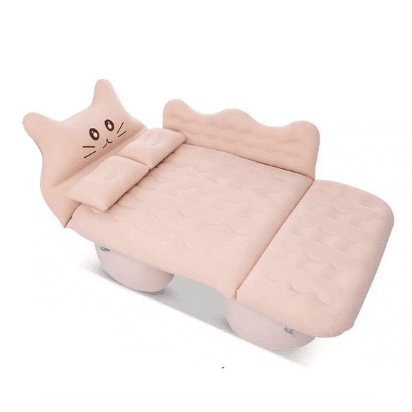 Colchón Coche Cama De Viaje Inflable Niño Alfombra Camping Rosa