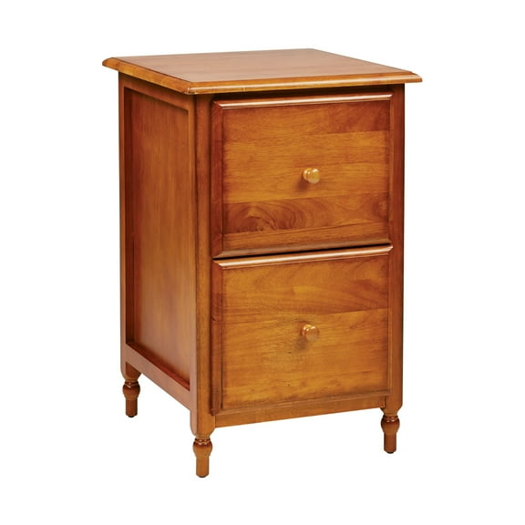 Knob Hill 2 Drawer Wood File Cabinet in Antique Cherry