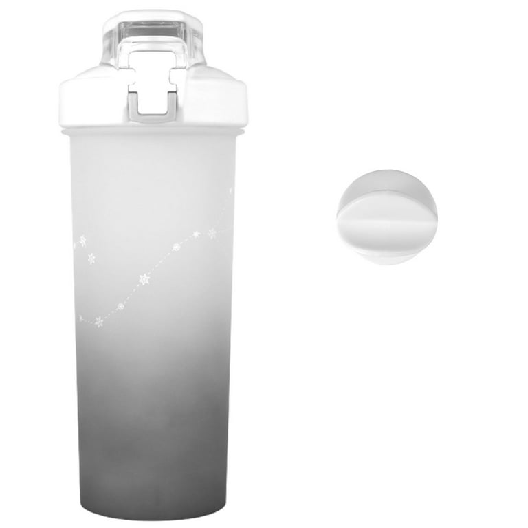 Pluokvzr 800ml Shaker Bottle Plastic and Silicone Shaker Cup with Built-in  Stirring Ball Classic Shaker Blender Cup Shaker Mixer Cup for Protein