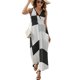 thumbnail image 1 of Vestido Largo Sin Mangas Para Mujer, Abstract Geometrical Traje Informal Para Cumpleaños, Verano, 1 of 5