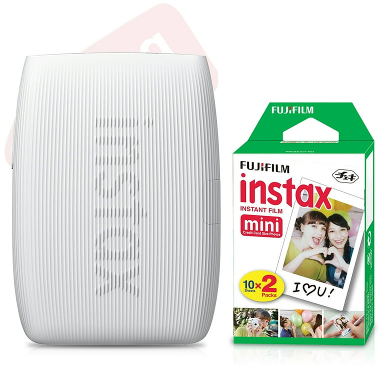 FUJIFILM INSTAX MINI LINK 3 Smartphone Printer Clay White + 20