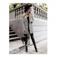 thumbnail image 3 of Abrigo De Lana De Cuadros Para Mujer, 3 of 8