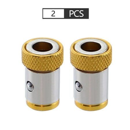 

BUYISI 2/5PCS 1/4inch 6.35mm Alloy Steel Screwdriver Magnetic Rings Set Removable 2PCS