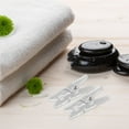 thumbnail image 4 of CIMAXIC 50pcs Spring Hanging Clips Clamps Plastic Clothes Line Clips Mini Paper Photos Clip Clothespins,0.98"X0.39"X0.12", 4 of 5