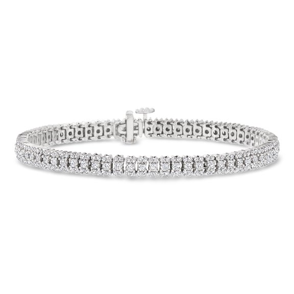 Ross-Simons 3.50 ct. t.w. Diamond Tennis Bracelet in Sterling Silver, Women's, Adult